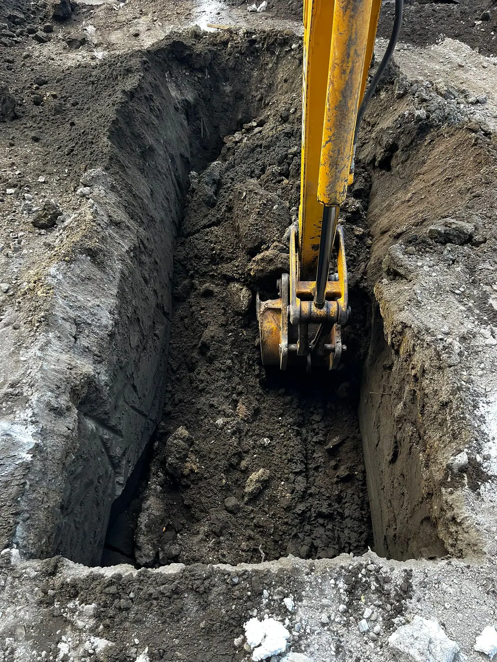 Excavación de la piscina